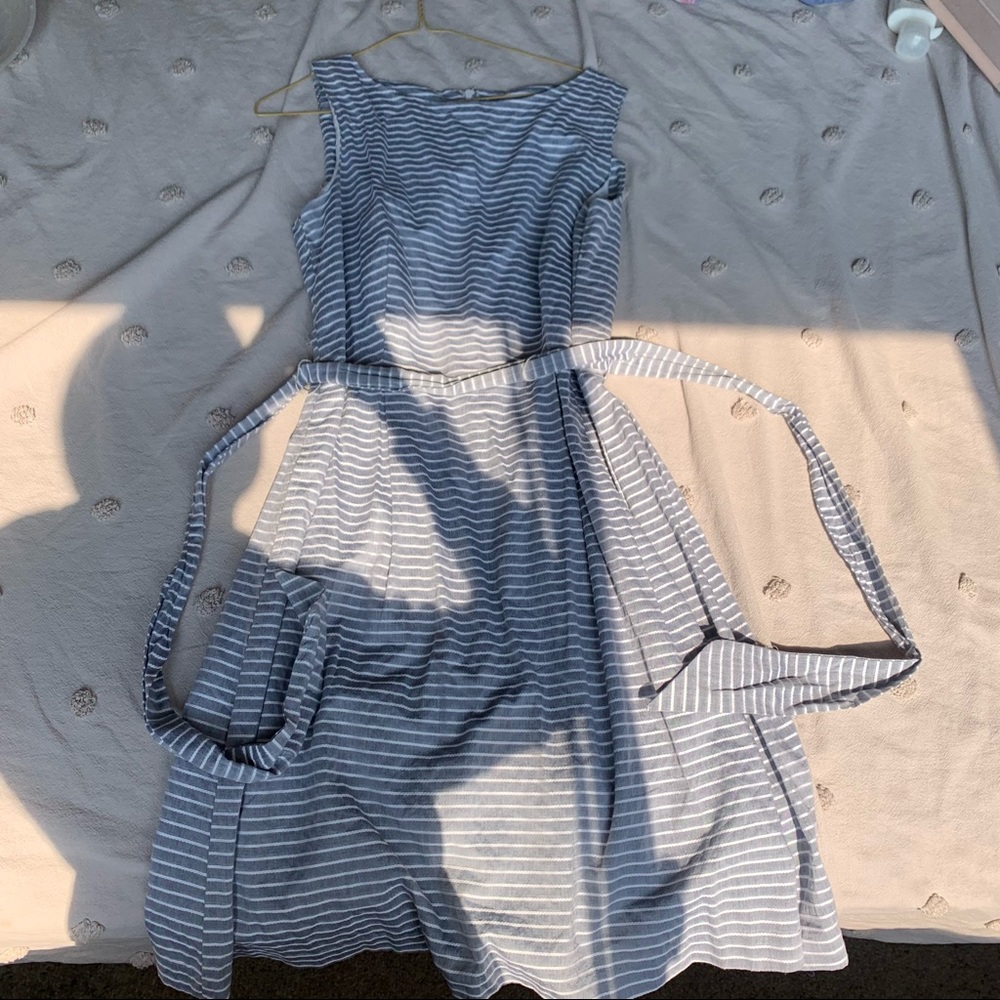Striped midi dress